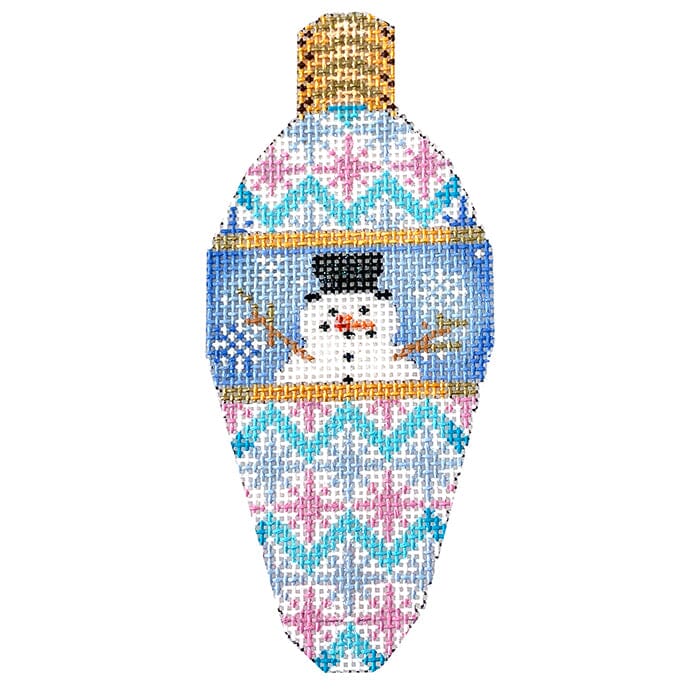 Snowman Chevron Light Bulb