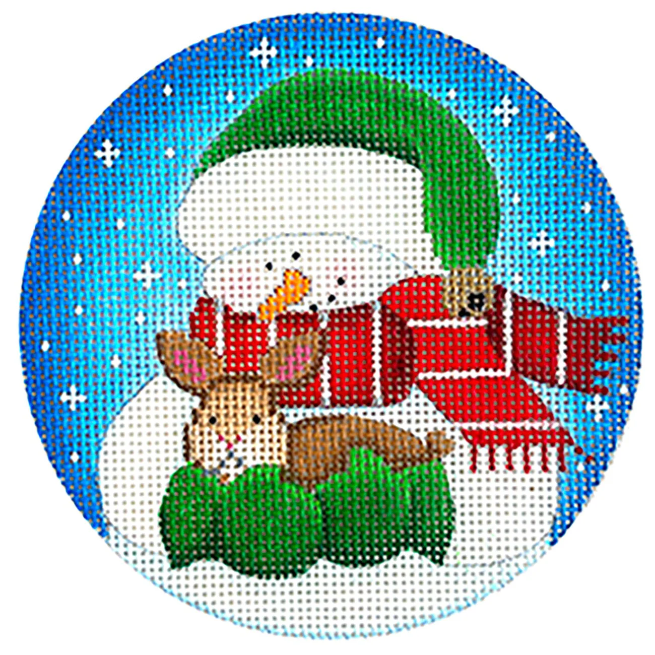 Snowman Cuddles Ornament