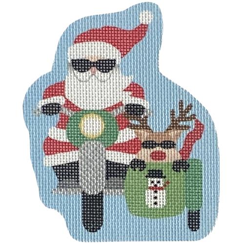 Snowman Sidecar Santa