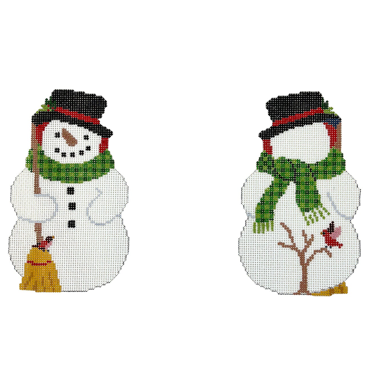 Snowman with Birds, 2-Sided on 18
