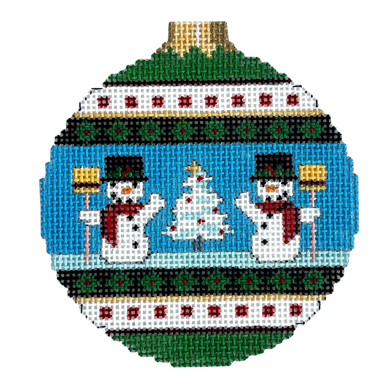 Snowmen, 3.25" Round