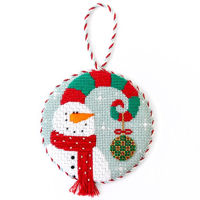 Spiral Snowman Round with Stitch Guide