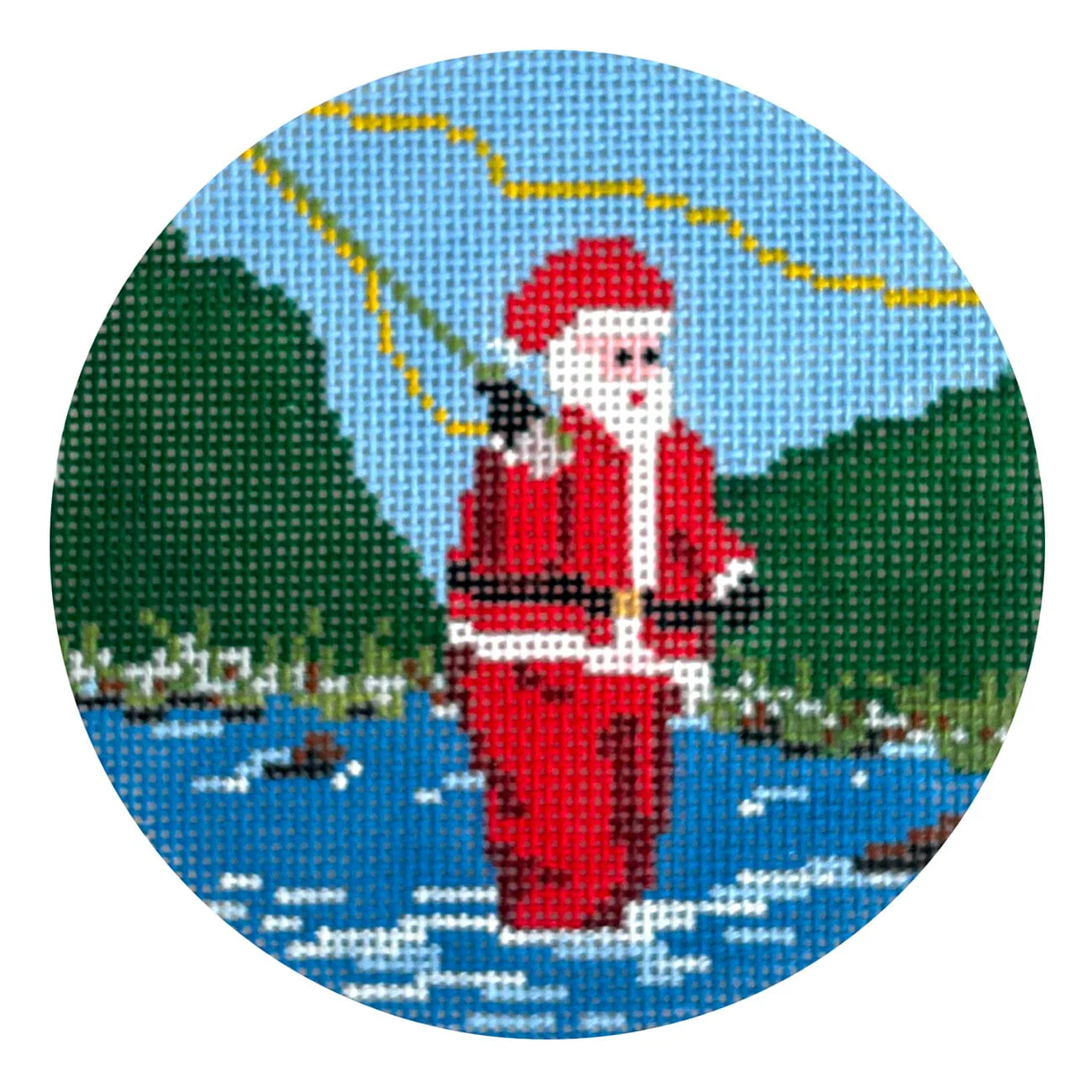 Sporty Santa - Fly Fishing