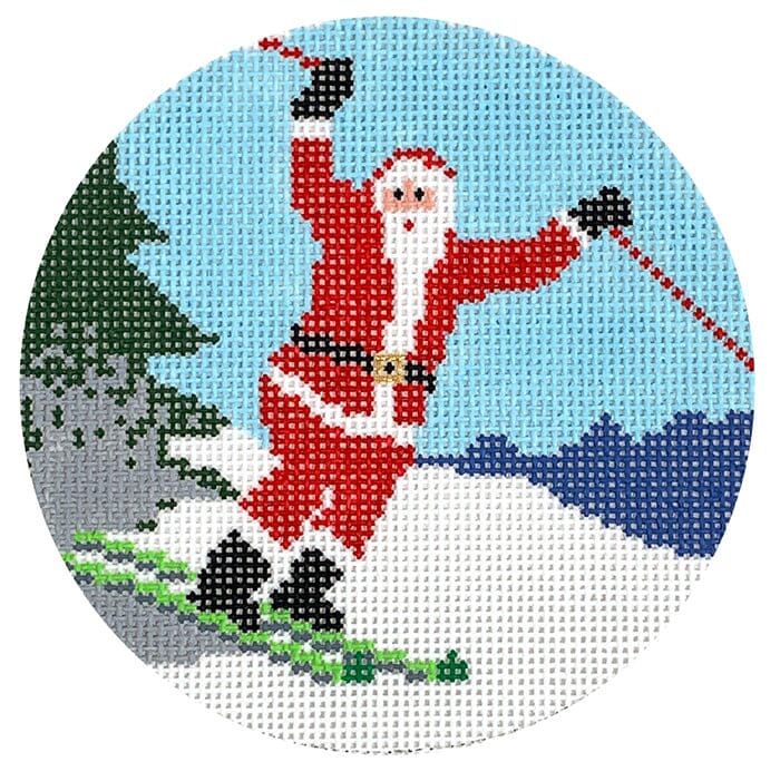 Sporty Santa - Skiing