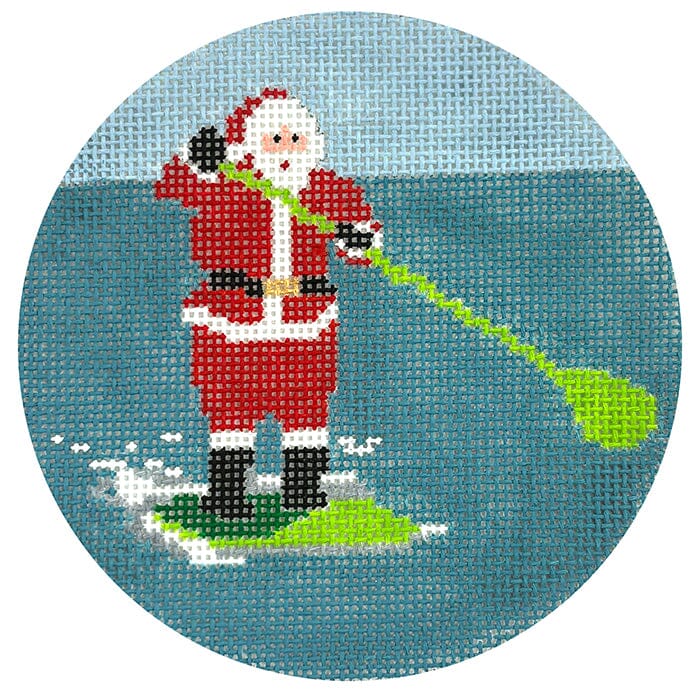 Sporty Santa - Paddleboarding