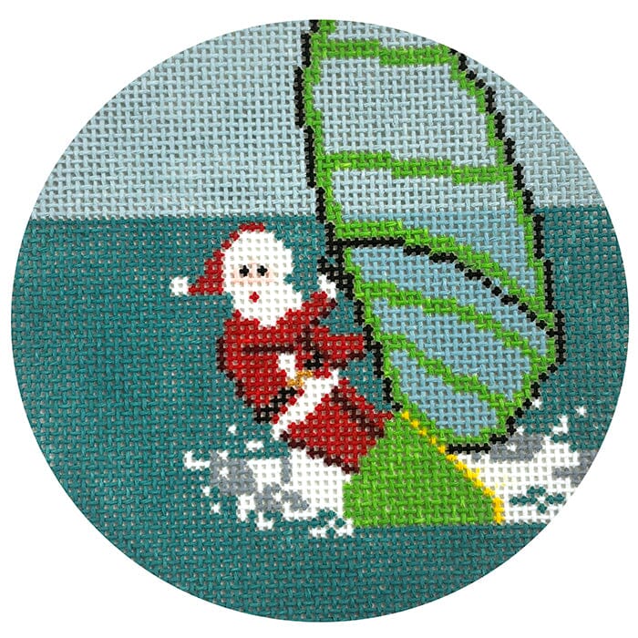 Sporty Santa - Windsurfing