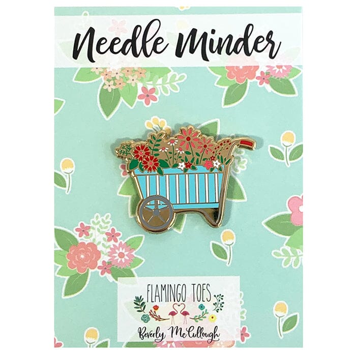 Spring Floral Wheelbarrow Needleminder
