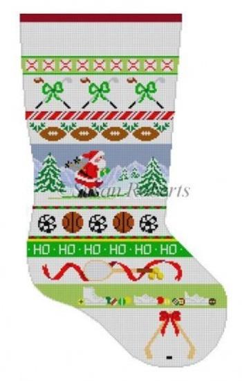 Sports Equipment Stripe Stocking
