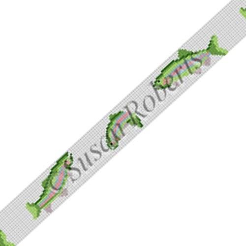 Rainbow Trout Belt on White
