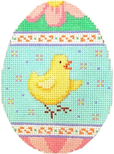 Chick in Flower Sprinkles, 4" Egg