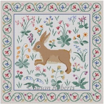Cluny Rabbit Square, White
