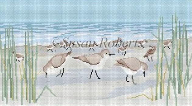 Sanderlings on the Beach