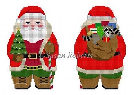 Woodsman Santa, 2 Sided on 18