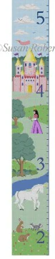 Growth Chart - Castle, Unicorn, Princess