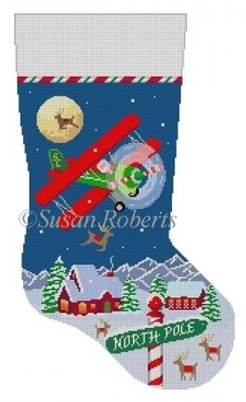 Night Flight, Biplane, Stocking