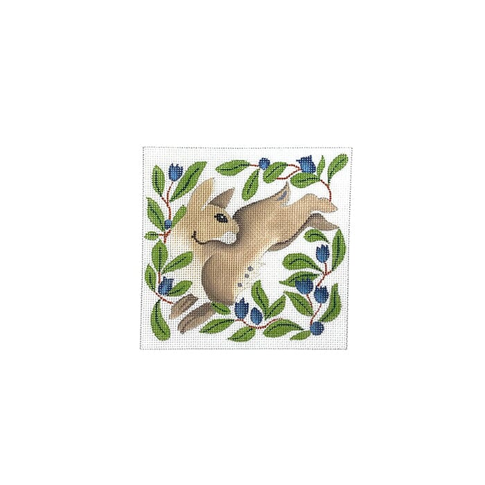 Bunny in Blueberries 5x5