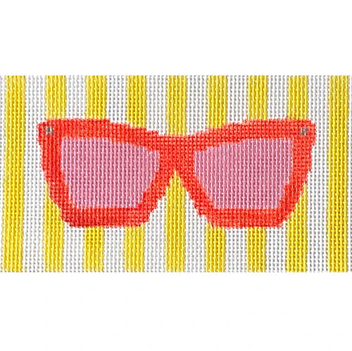Eyeglass Case - Sunglasses on Stripes