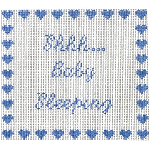 Shhh... Baby Sleeping - Blue Hearts