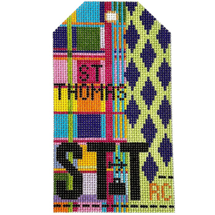 St. Thomas STT Retro Travel Tag