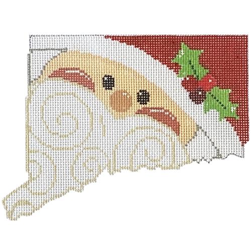 State Shaped Santa - Connecticut