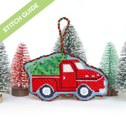 Stitch Guide - Christmas Truck Ornament