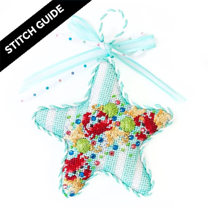 Stitch Guide - Crab Confetti Starfish Ornament