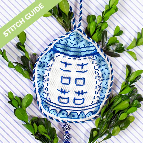 Stitch Guide - Double Happiness Jar Ornament