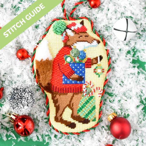 Stitch Guide - Festive Fox Club - Fox & Baubles