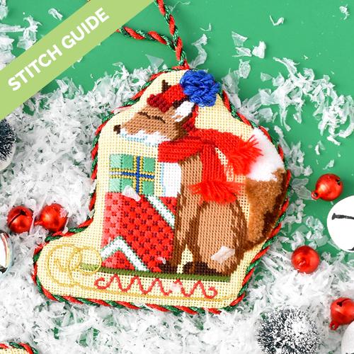 Stitch Guide - Festive Fox Club - Fox & Toboggan