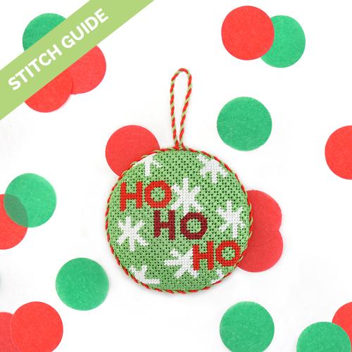 Stitch Guide - Ho Ho Ho Ornament