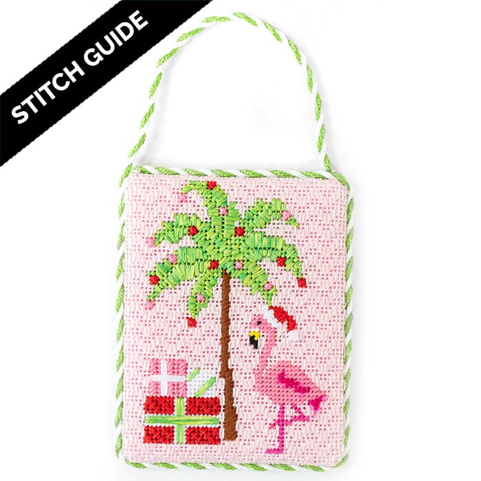 Stitch Guide - Palm Beach Christmas - Palm Tree & Flamingo