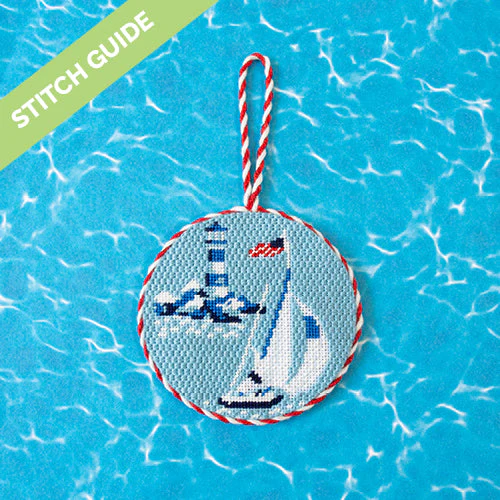 Stitch Guide - Regatta Round - Yacht & Lighthouse