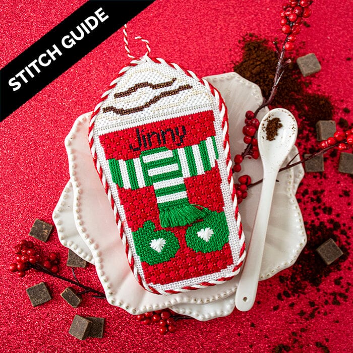 Stitch Guide - Scarf & Mitten Holiday Cup