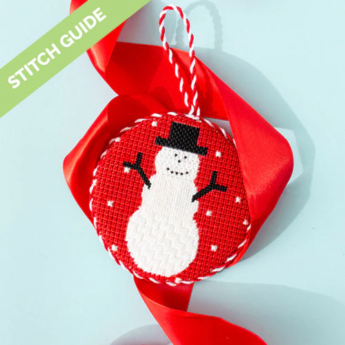 Stitch Guide - Simple Snowman Round
