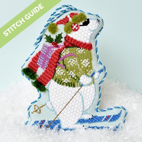 Stitch Guide - Skiing Polar Bear