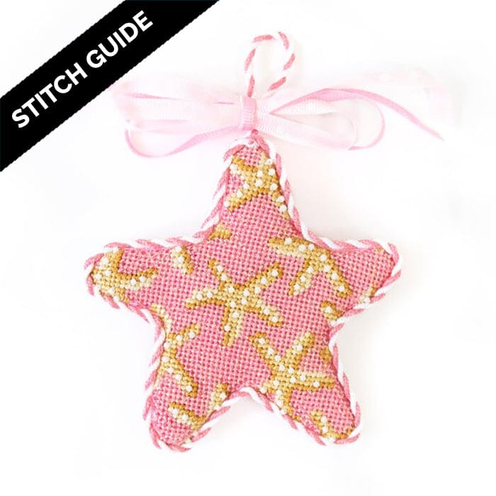 Stitch Guide - Starfish on Pink Starfish Ornament