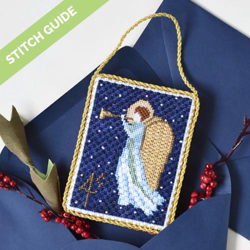 Stitch Guide - Vintage Stamp Collection - Angel