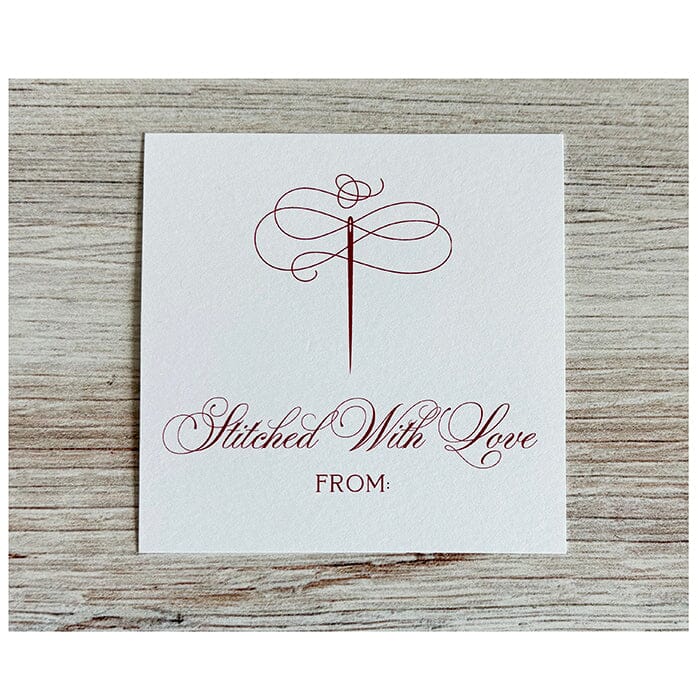 Stitched with Love - Red Needle Gift Tag Pack