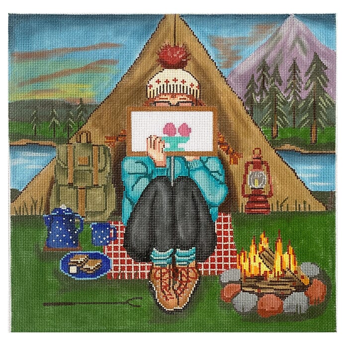 Stitching Camping Girl