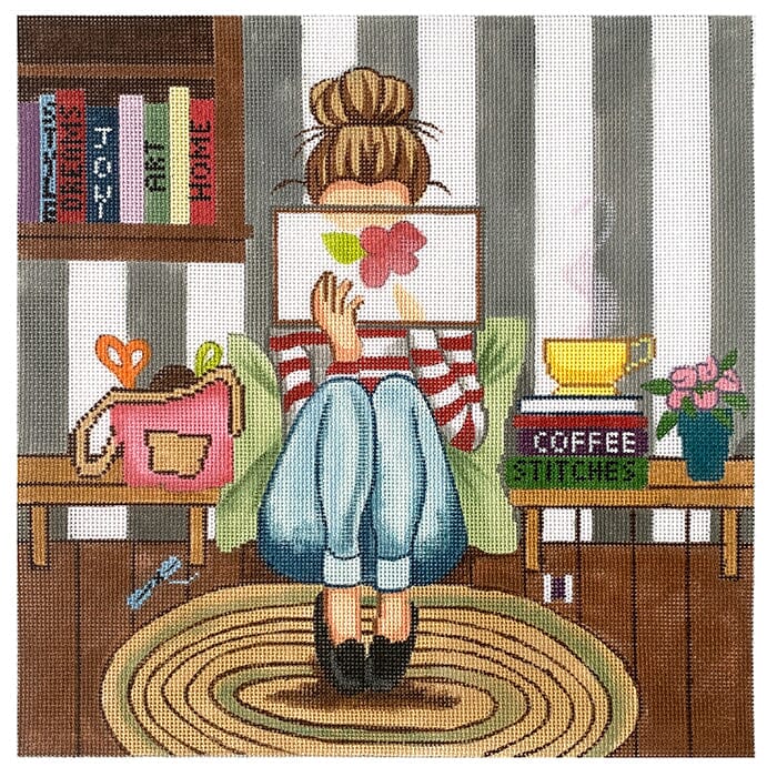 Stitching Girl - Coffee