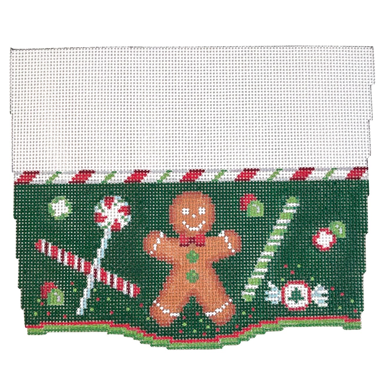Stocking Cuff, Gingerbread and Candy