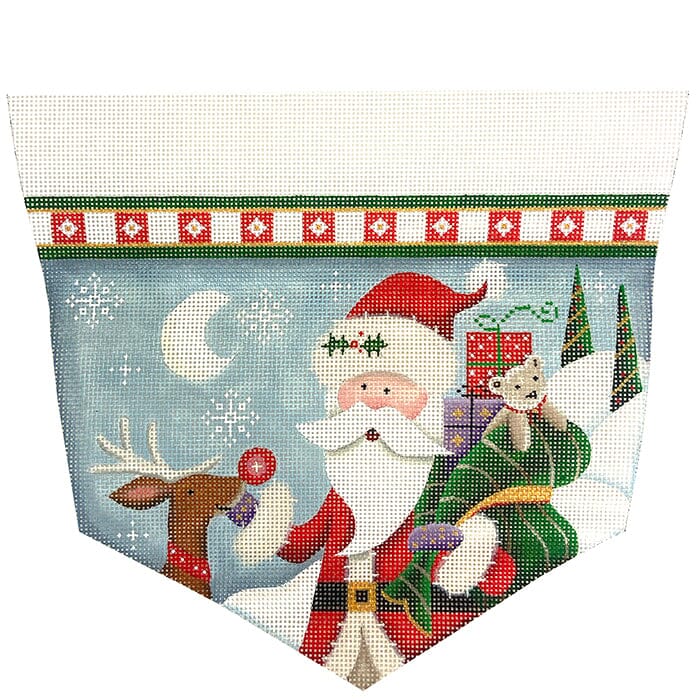 Stocking Cuff: Retro Santa on 13