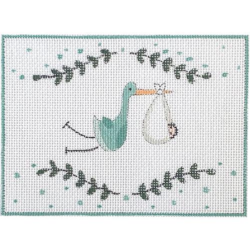 Stork & Baby Boy Delivery