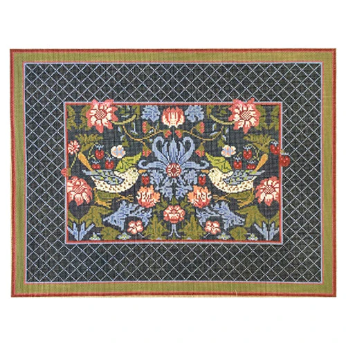 Strawberry Thief Long Pillow