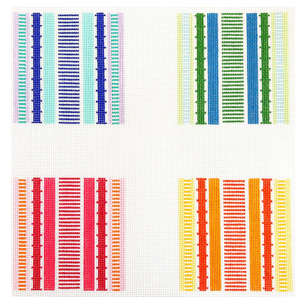 Stripe Coasters, Set of 4