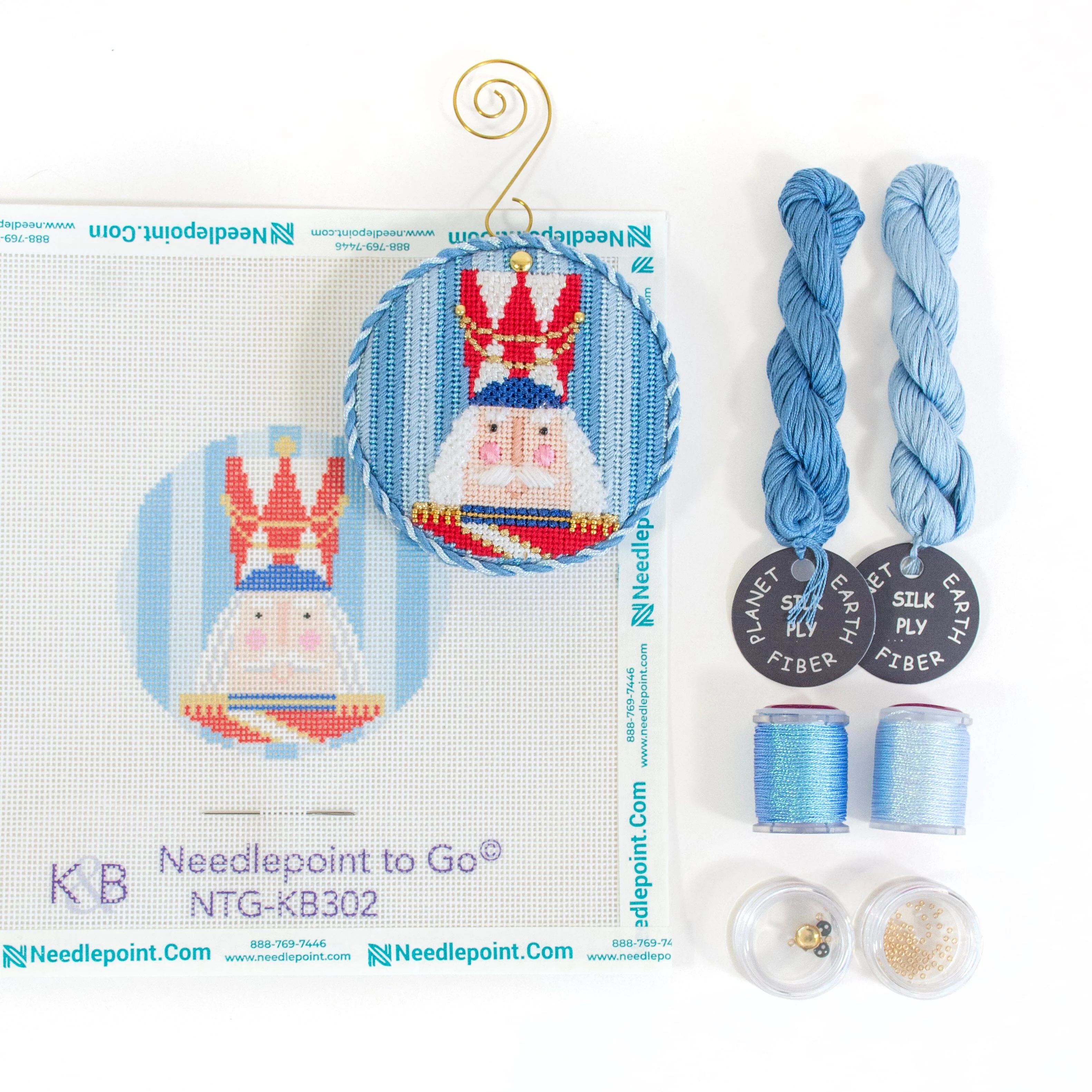 Striped Nutcracker Round Stash Buster - Johann