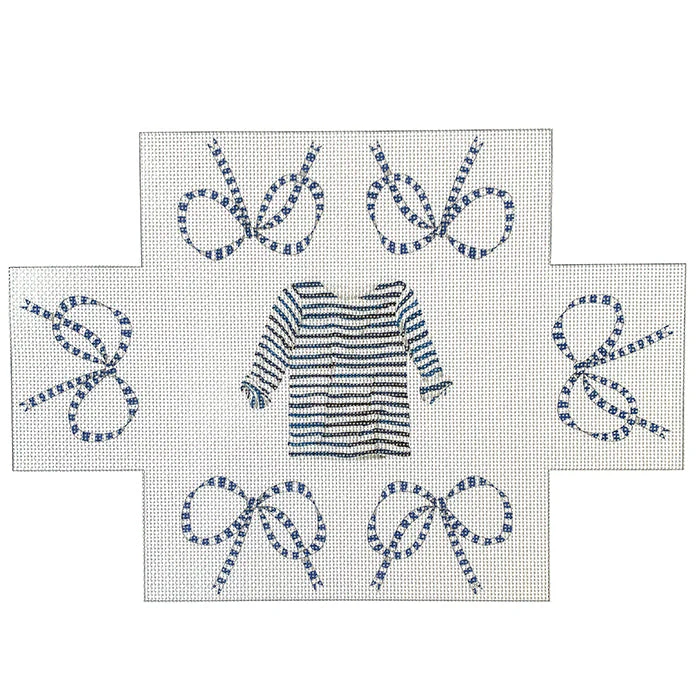 Striped Shirt with Bows Brick Cover