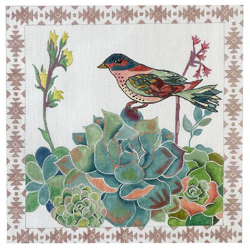 Succulents with Bird