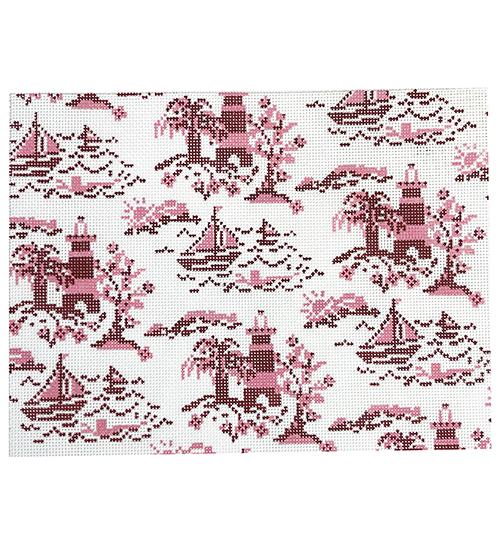 Summer Toile in Reds
