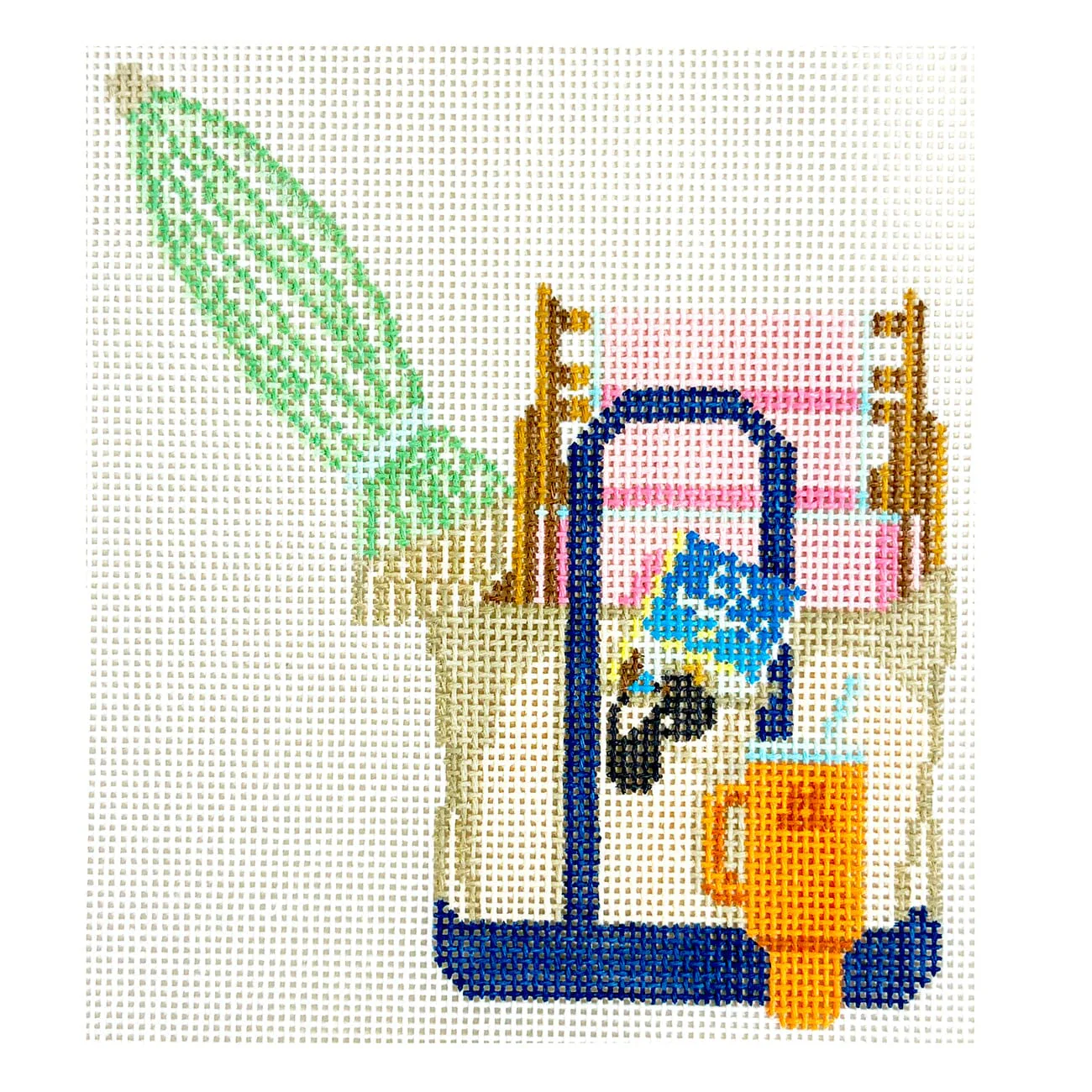 Sunny Days Reading on the Beach Tote Ornament